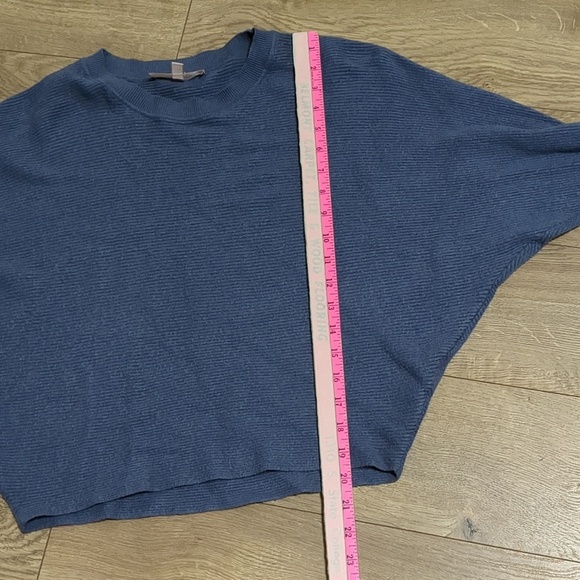 Philosophy Cropped Ribbed Sweater Sleeve Zipper blue-grey size Small - Picture 5 of 6